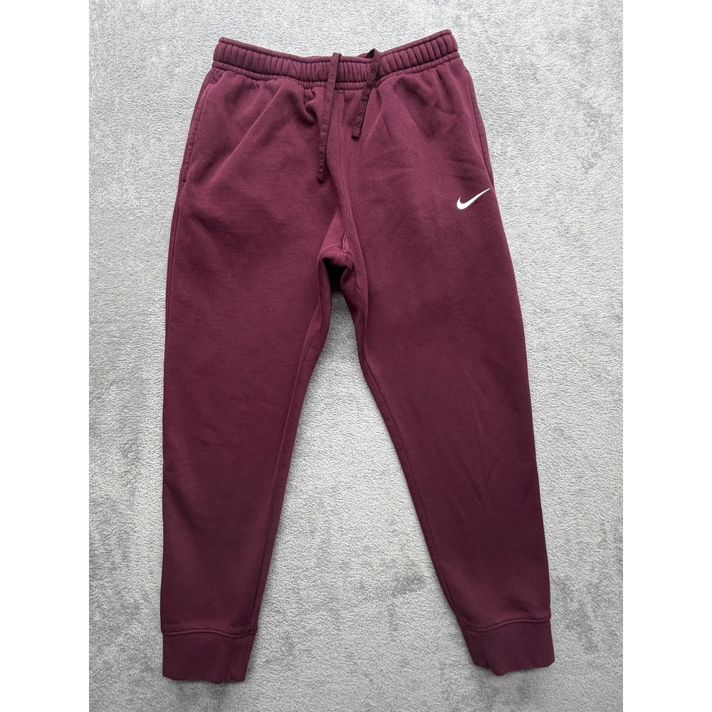 Nike Pants Mens L Red‎ Jogger Fleece Slim Tapered Elastic Waist Pockets